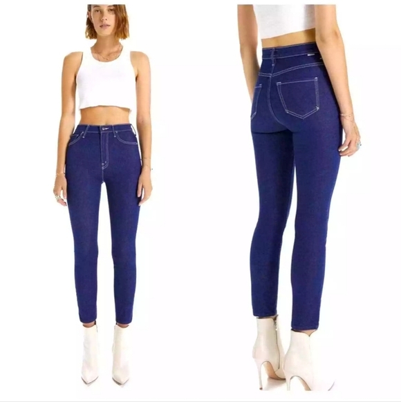 Mother The Ankle Swooner Jeans In Ooh La La Dark Wash Size 24 - Picture 1 of 11